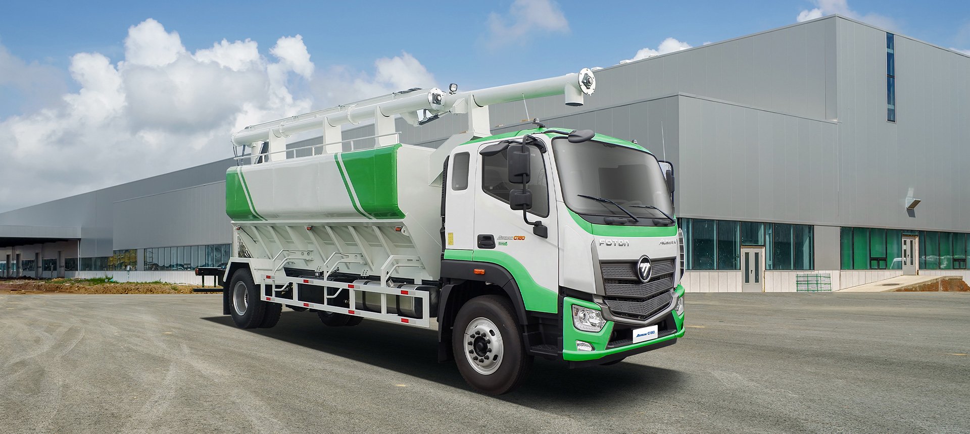 Xe bồn chở cám 14 khối thaco foton Auman C160 8 tấn 
