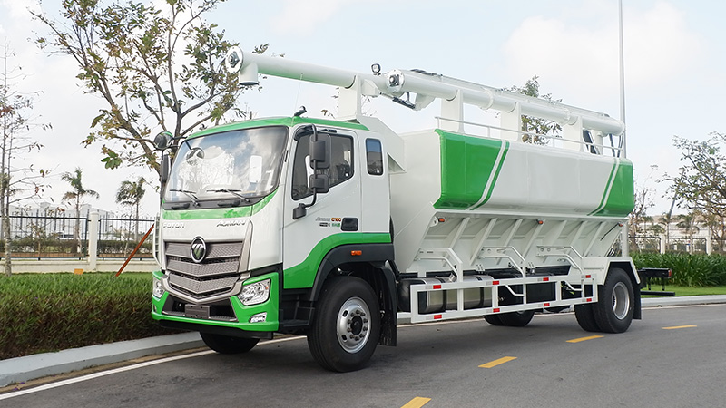 Xe bồn chở cám 14 khối thaco foton Auman C160 8 tấn 